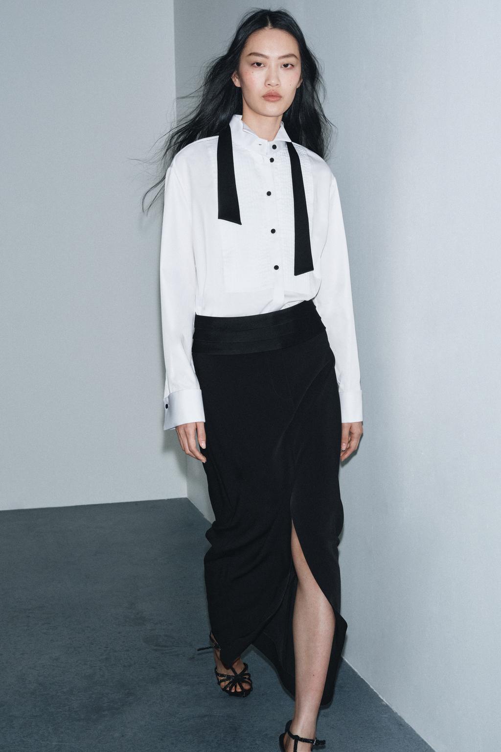 ДЛИННАЯ ЮБКА С ПОЯСОМ ZW COLLECTION LIMITED EDITION