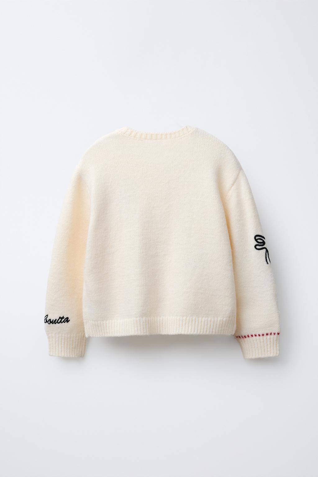 ВЯЗАНЫЙ КАРДИГАН С ВЫШИВКОЙ