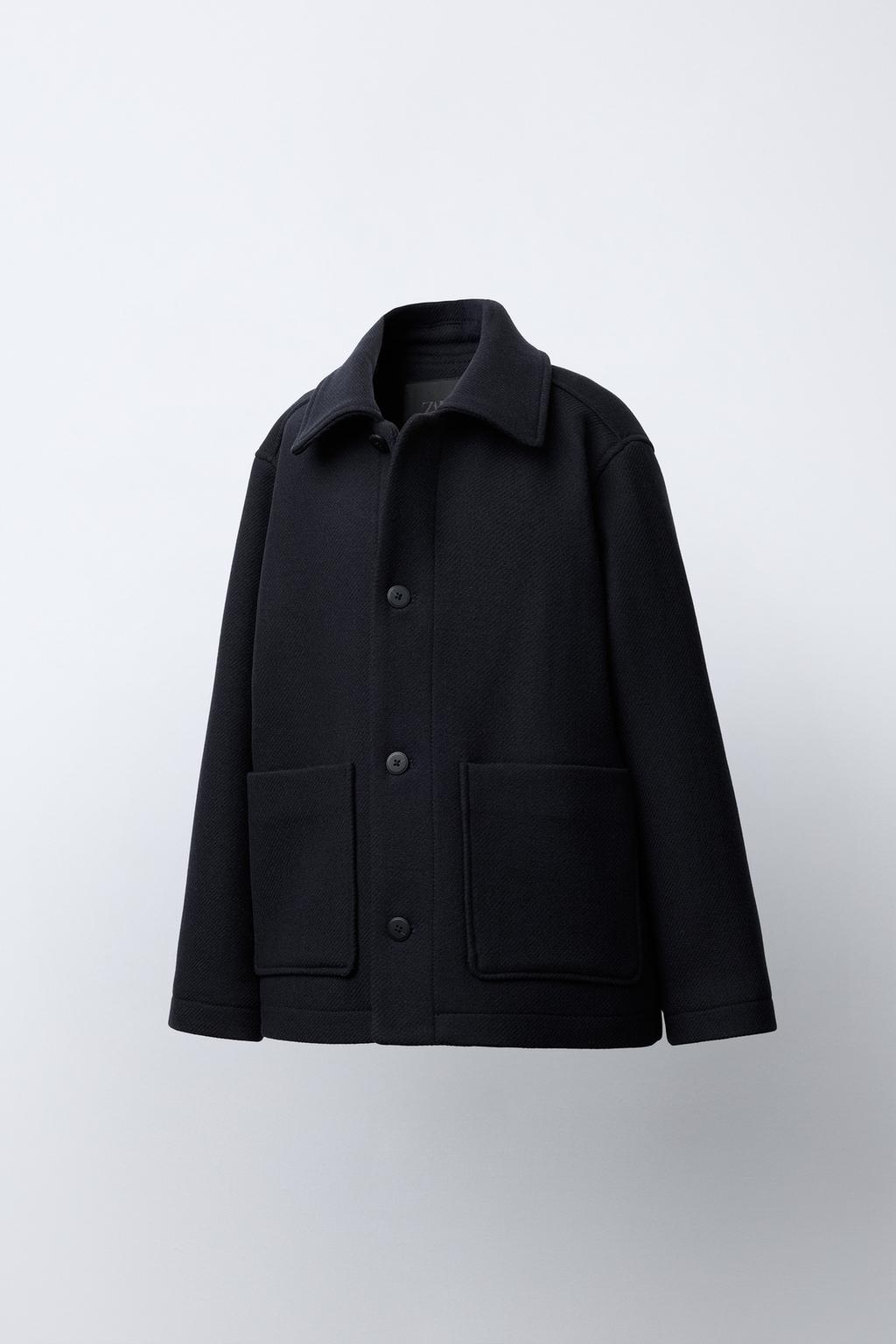 КОРОТКАЯ КУРТКА ИЗ СМЕСОВОЙ ШЕРСТИ