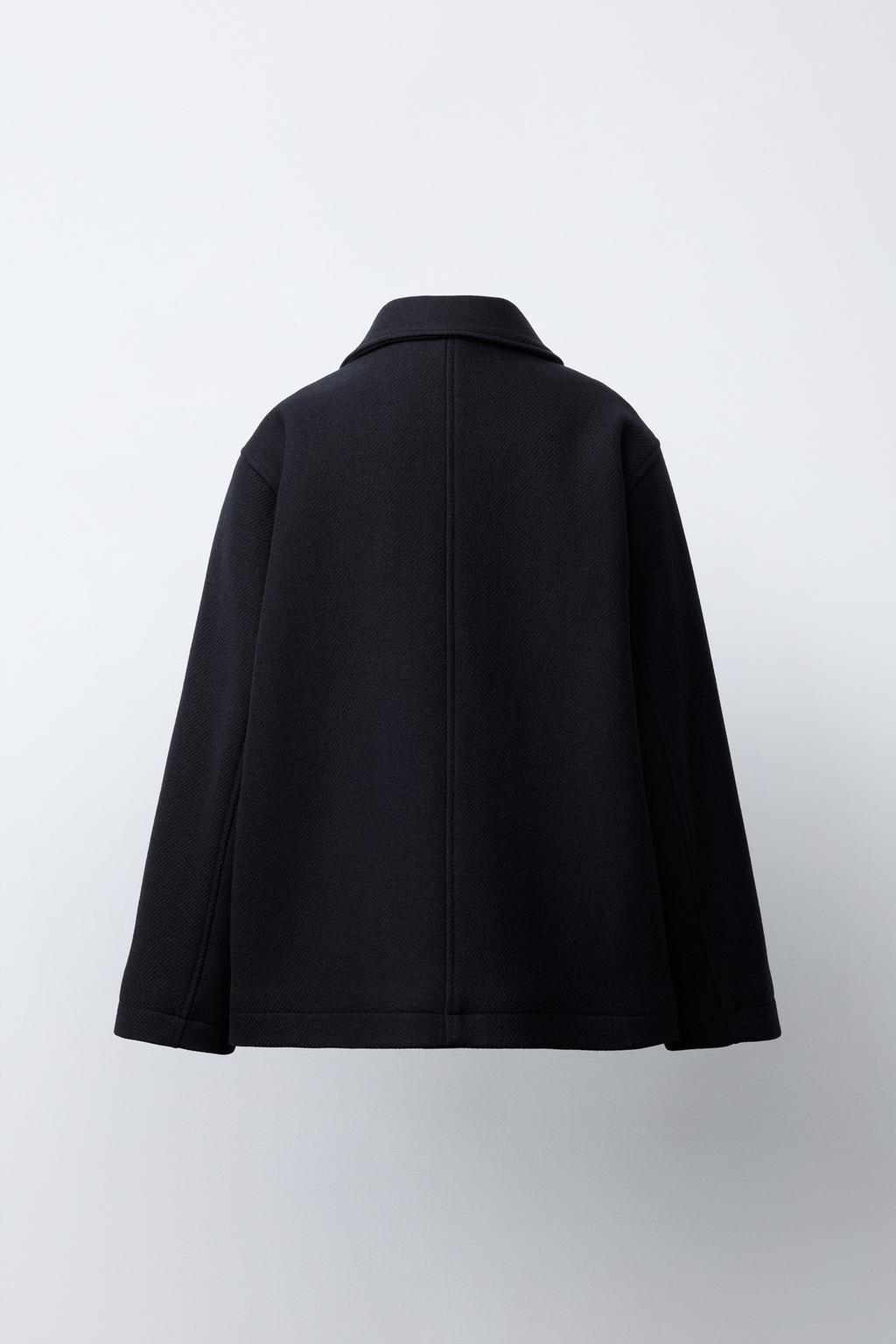 КОРОТКАЯ КУРТКА ИЗ СМЕСОВОЙ ШЕРСТИ