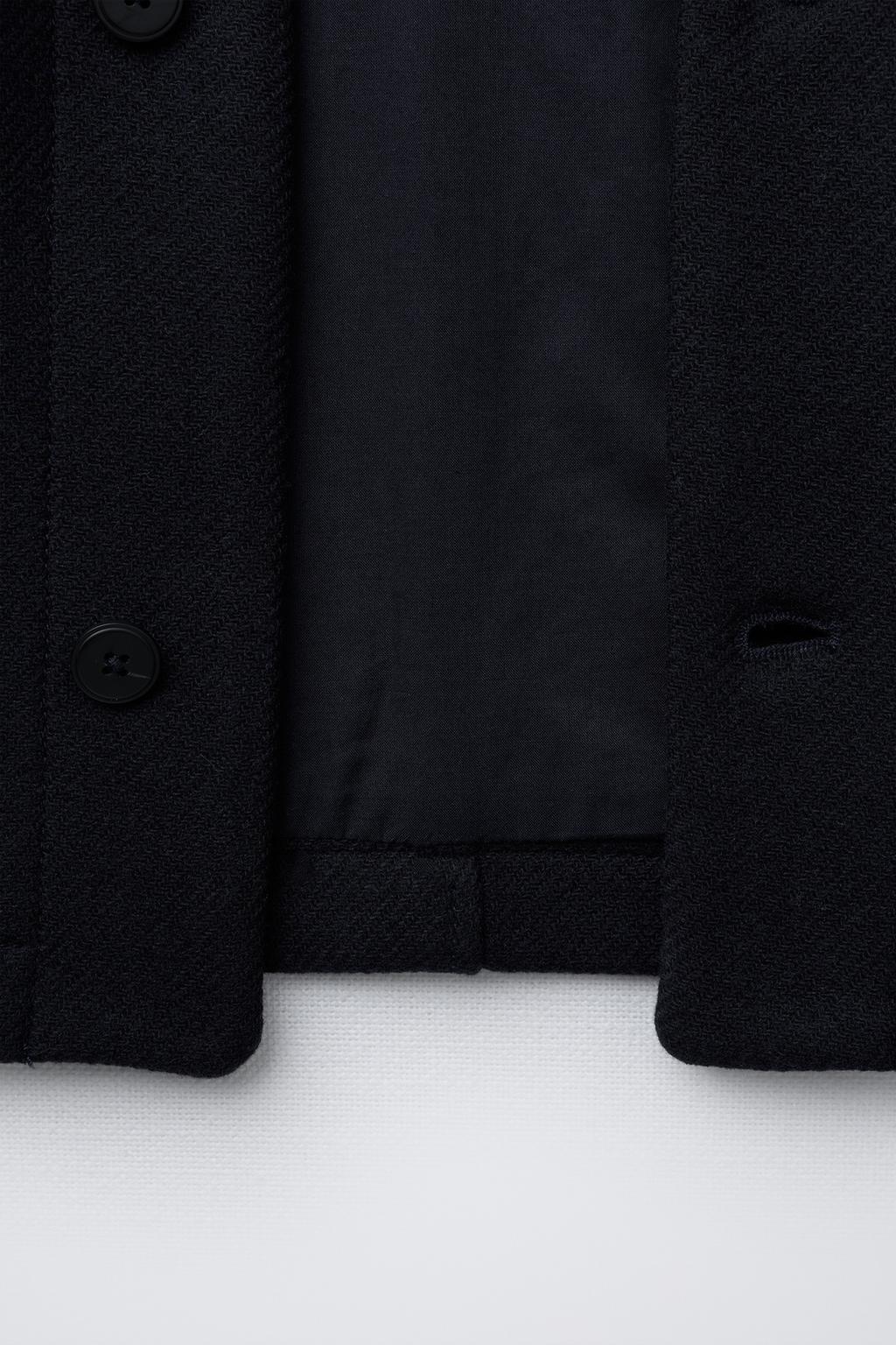 КОРОТКАЯ КУРТКА ИЗ СМЕСОВОЙ ШЕРСТИ