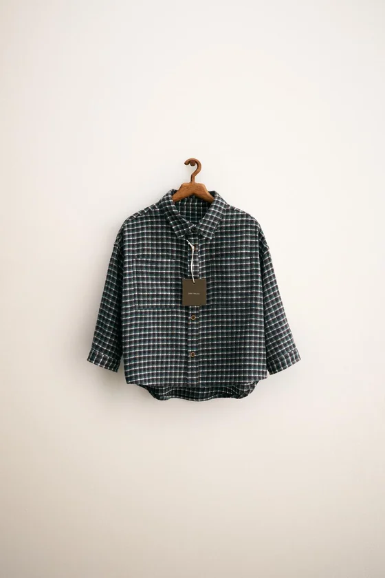 ZARA TIMELESS - МЯГКАЯ РУБАШКА В КЛЕТКУ ВИШИ