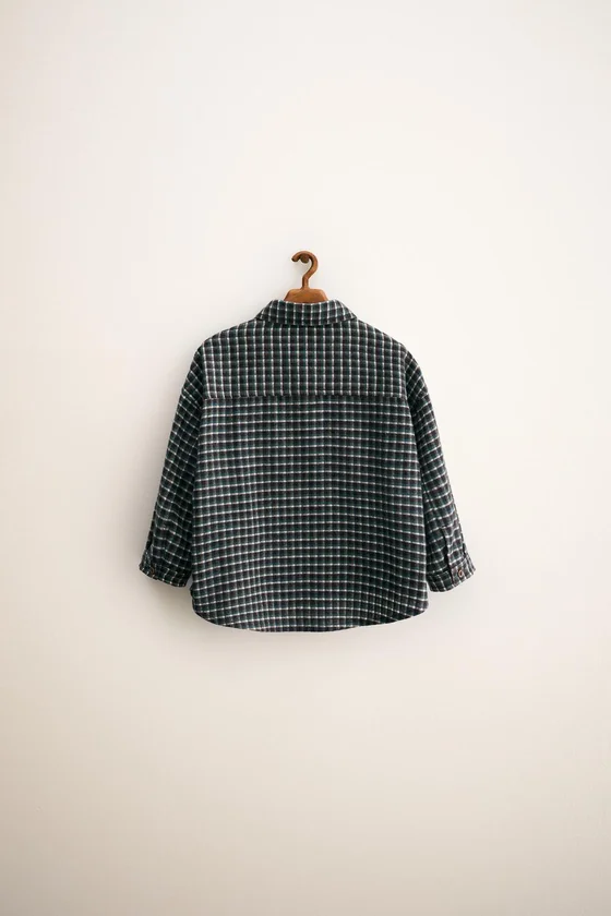 ZARA TIMELESS - МЯГКАЯ РУБАШКА В КЛЕТКУ ВИШИ