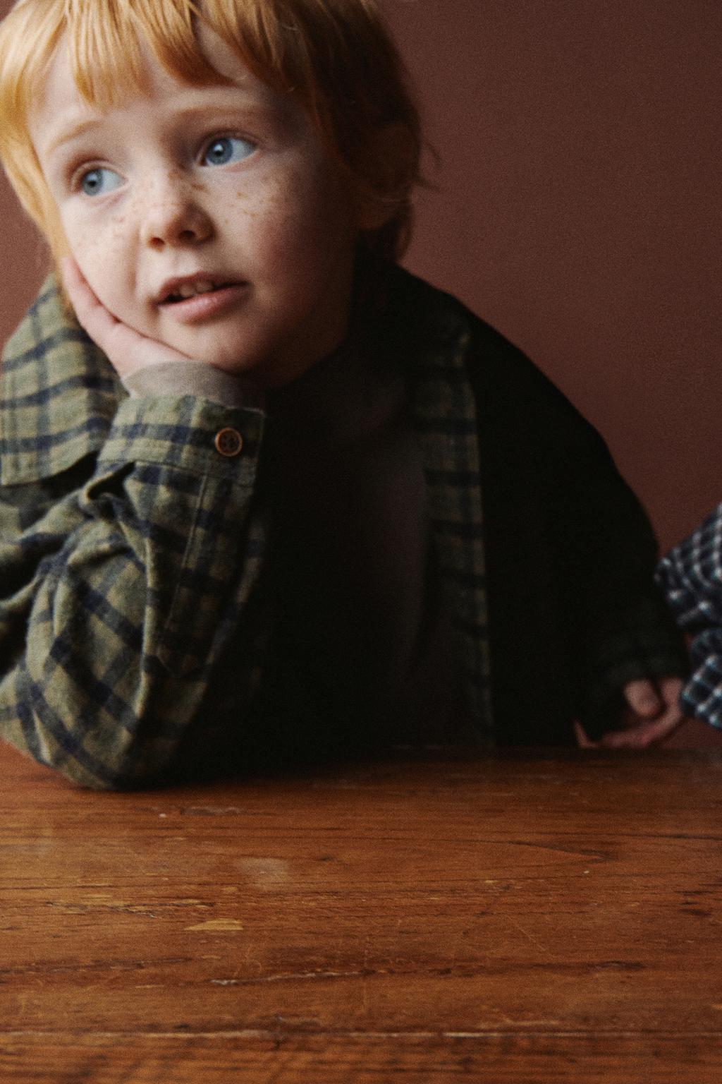 ZARA TIMELESS - МЯГКАЯ РУБАШКА В КЛЕТКУ ВИШИ