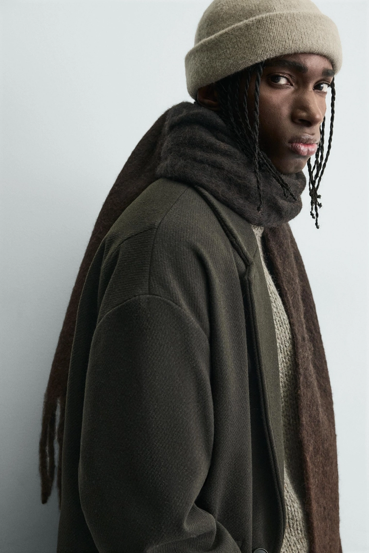 ШАРФ С НАЧЕСОМ И БАХРОМОЙ