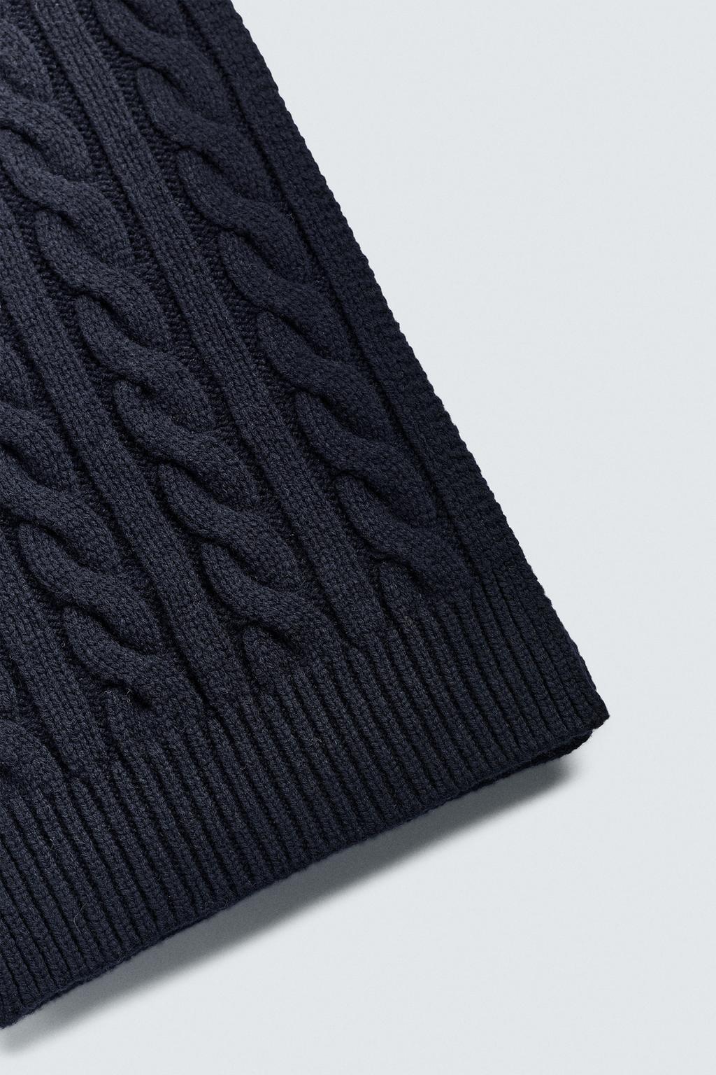 ШАРФ С КОСАМИ ИЗ 100% ШЕРСТИ