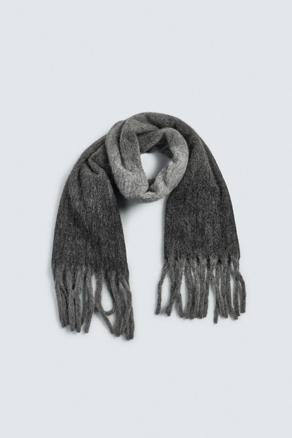 ШАРФ С НАЧЕСОМ И БАХРОМОЙ