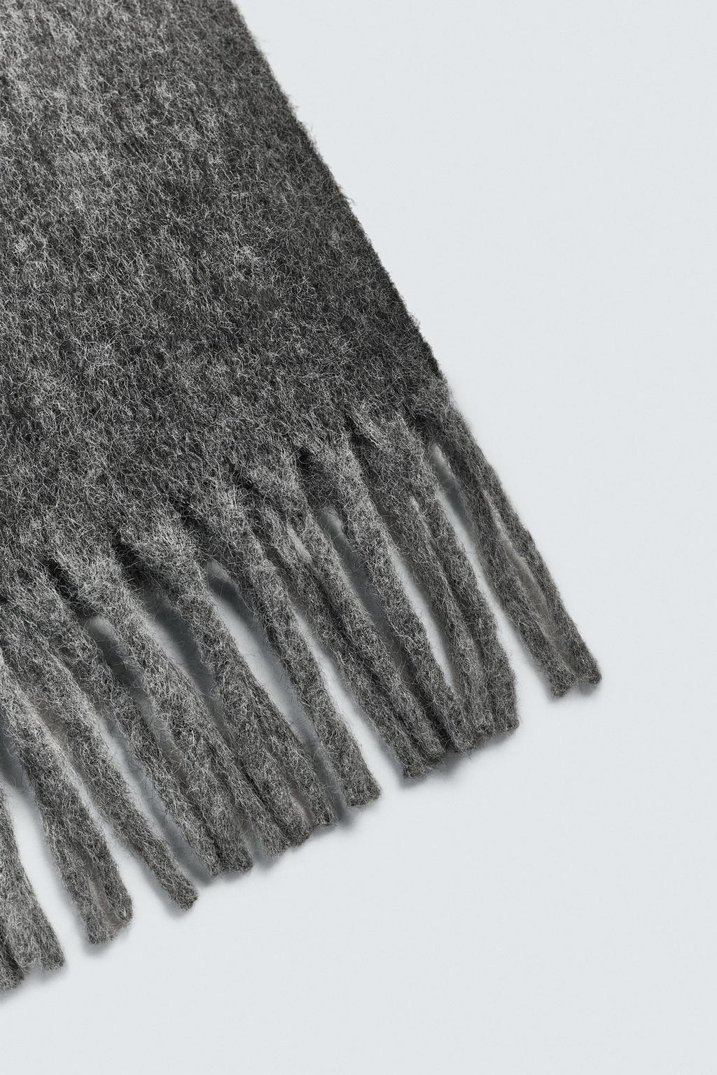 ШАРФ С НАЧЕСОМ И БАХРОМОЙ