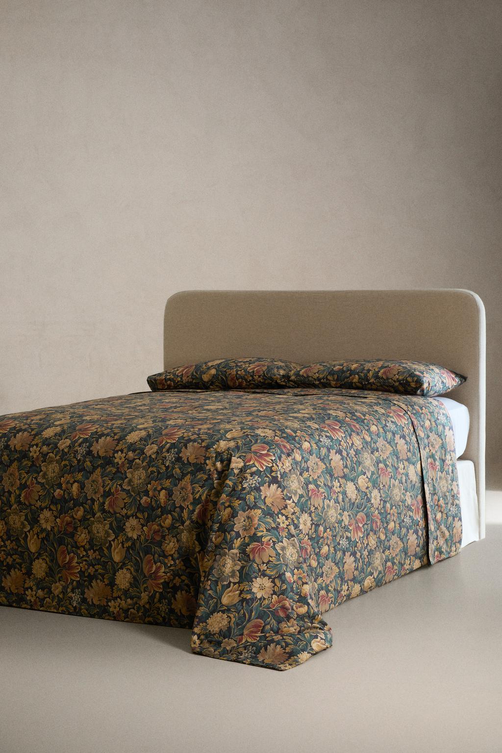 Покрывало с цветочным принтом