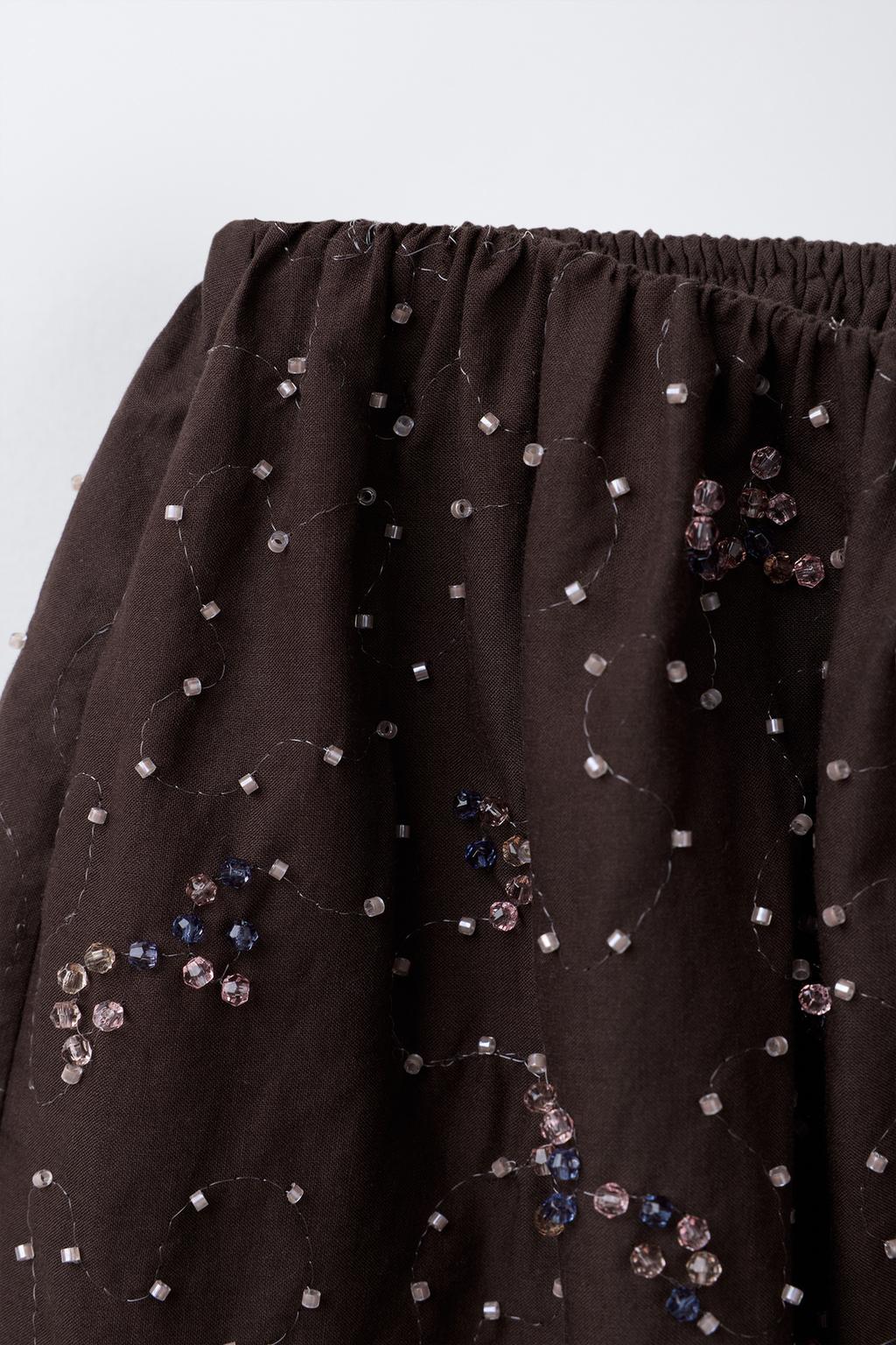 ЮБКА-ШОРТЫ С БУСИНАМИ