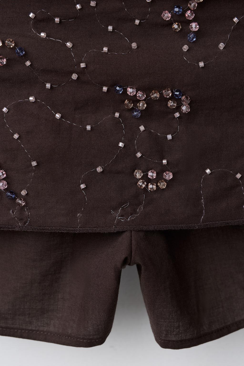 ЮБКА-ШОРТЫ С БУСИНАМИ