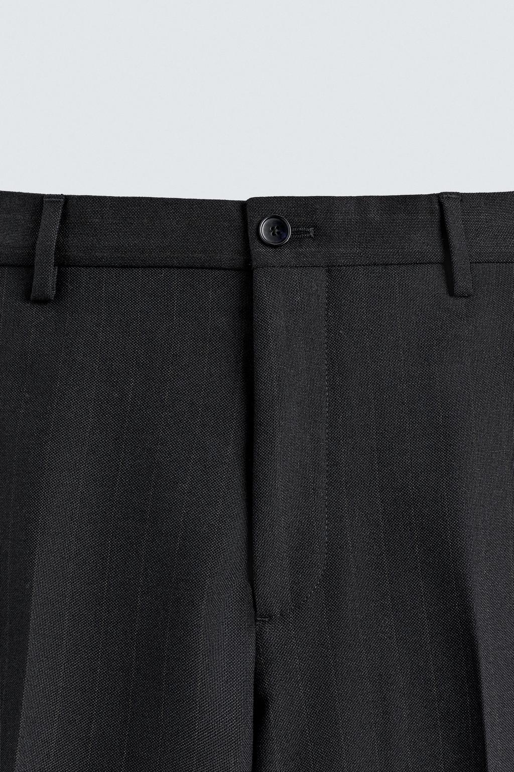 КОСТЮМНЫЕ БРЮКИ В ТОНКУЮ ПОЛОСКУ