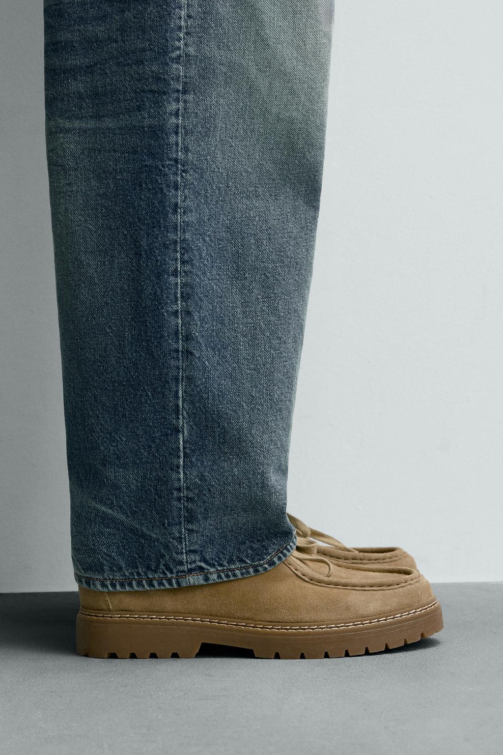 КОЖАНЫЕ ТУФЛИ С ПРОШИТЫМ НОСОМ