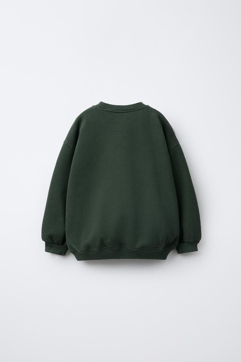 ТОЛСТОВКА С НАШИВКОЙ «МЕДВЕЖОНОК» ИЗ ИСКУССТВЕННОЙ ОВЧИНЫ