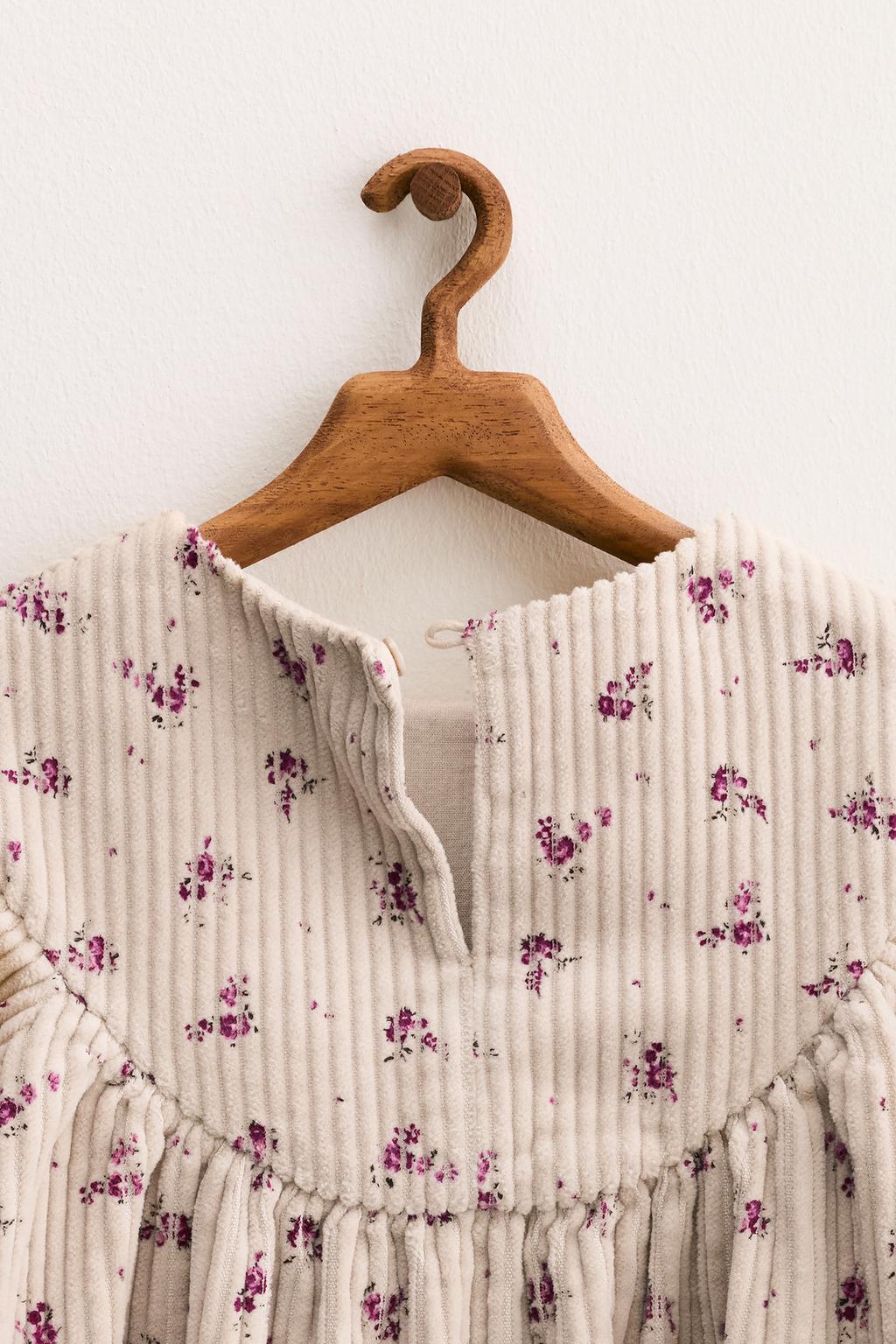 ZARA TIMELESS - ВЕЛЬВЕТОВОЕ ПЛАТЬЕ В ЦВЕТОК