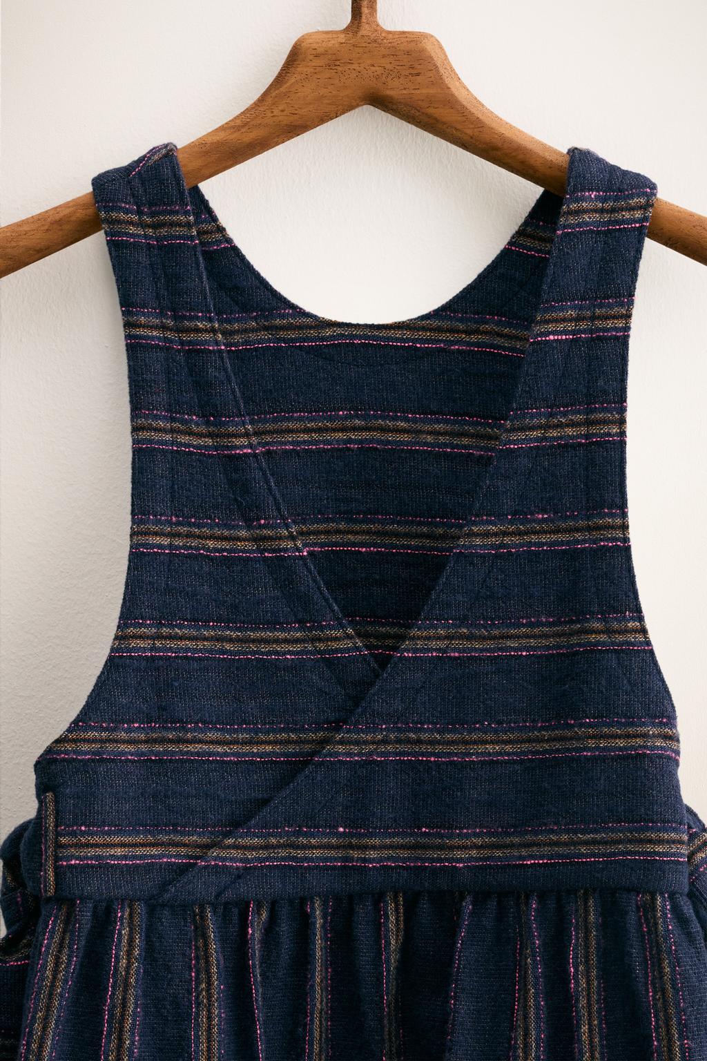 ZARA TIMELESS — САРАФАН В ПОЛОСКУ С БАНТАМИ