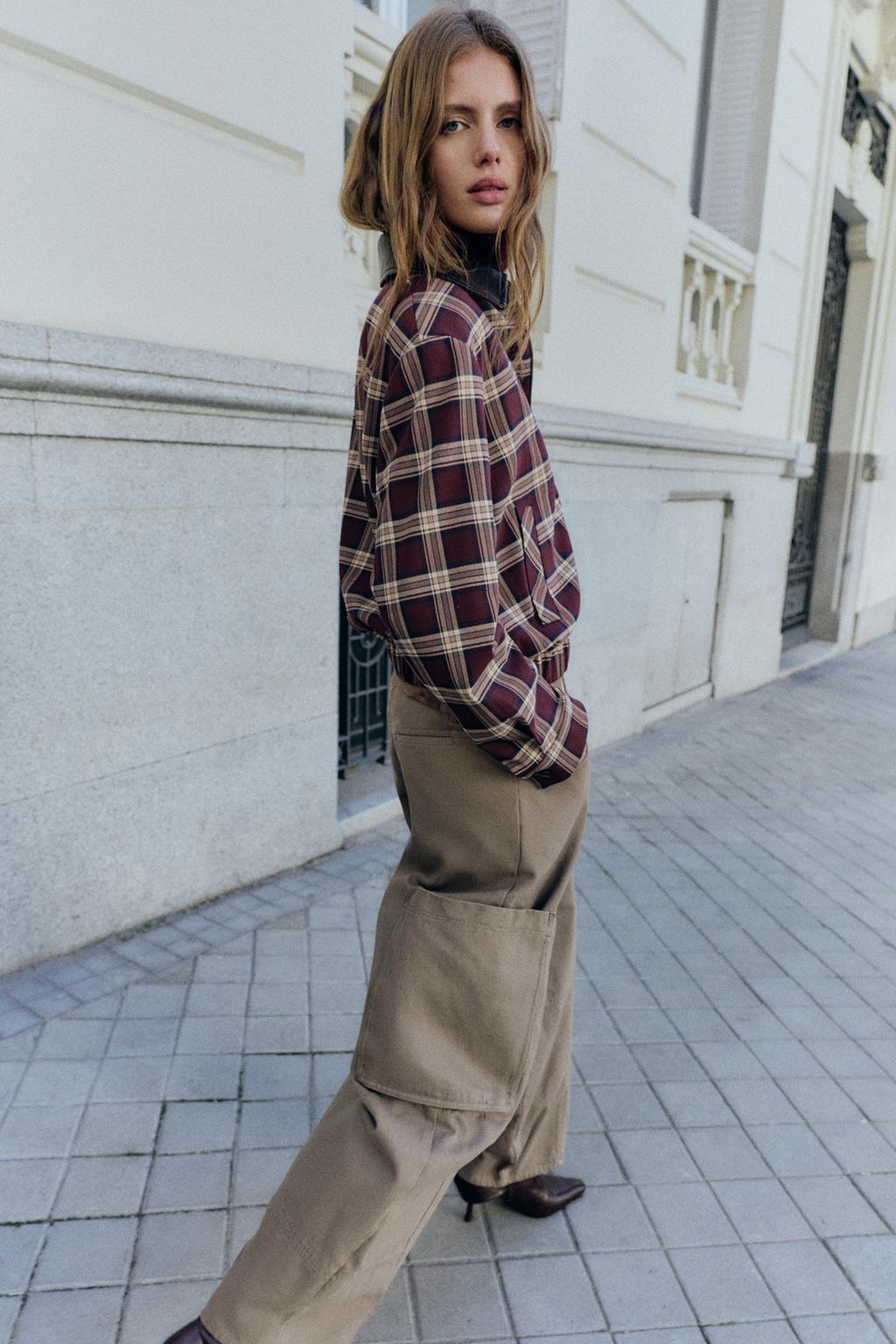 Утепленная куртка-бомбер с отделкой под кожу, burgundy