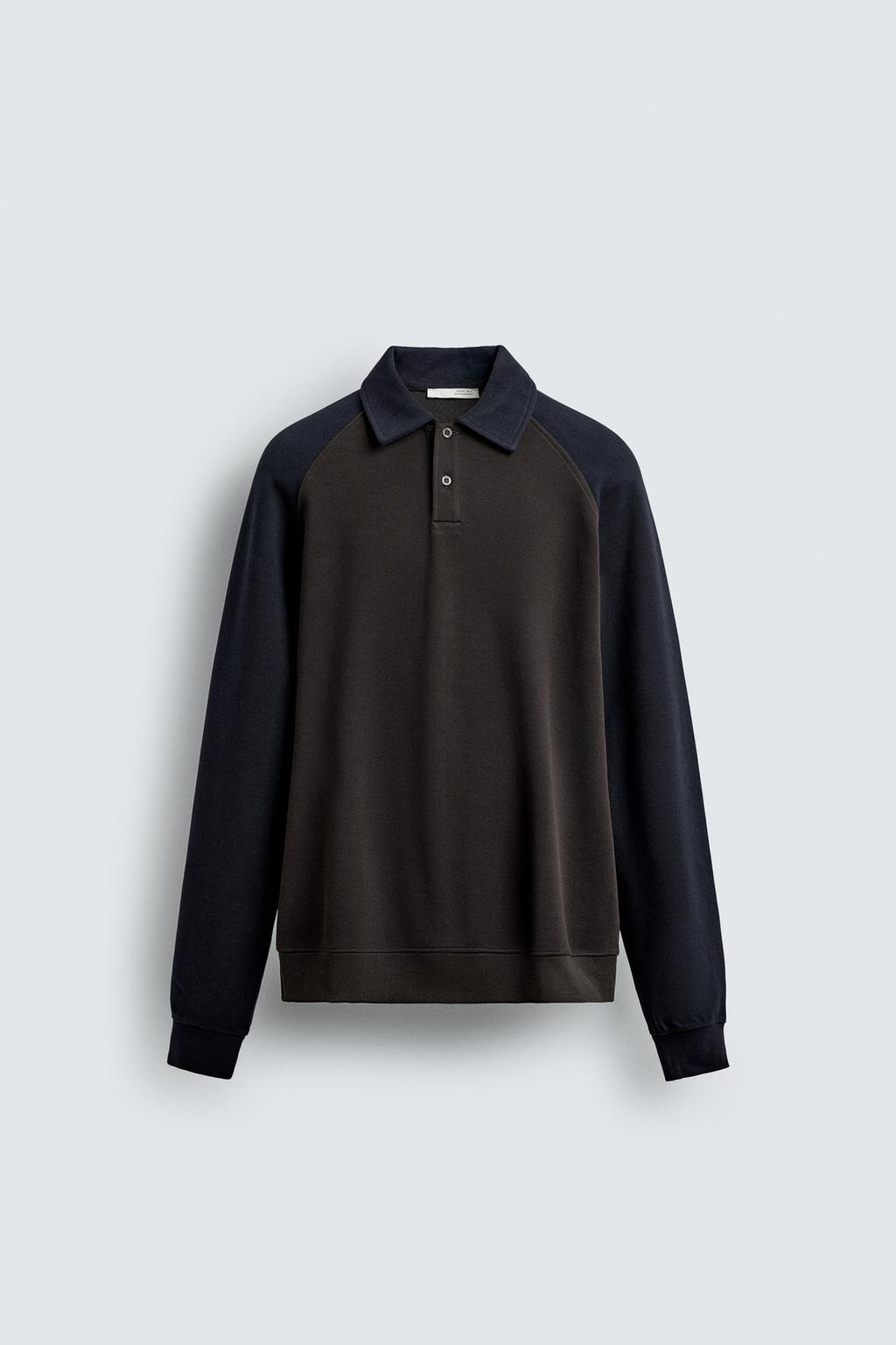 ПОЛО В СТИЛЕ КОЛОР-БЛОК С РУКАВАМИ РЕГЛАН