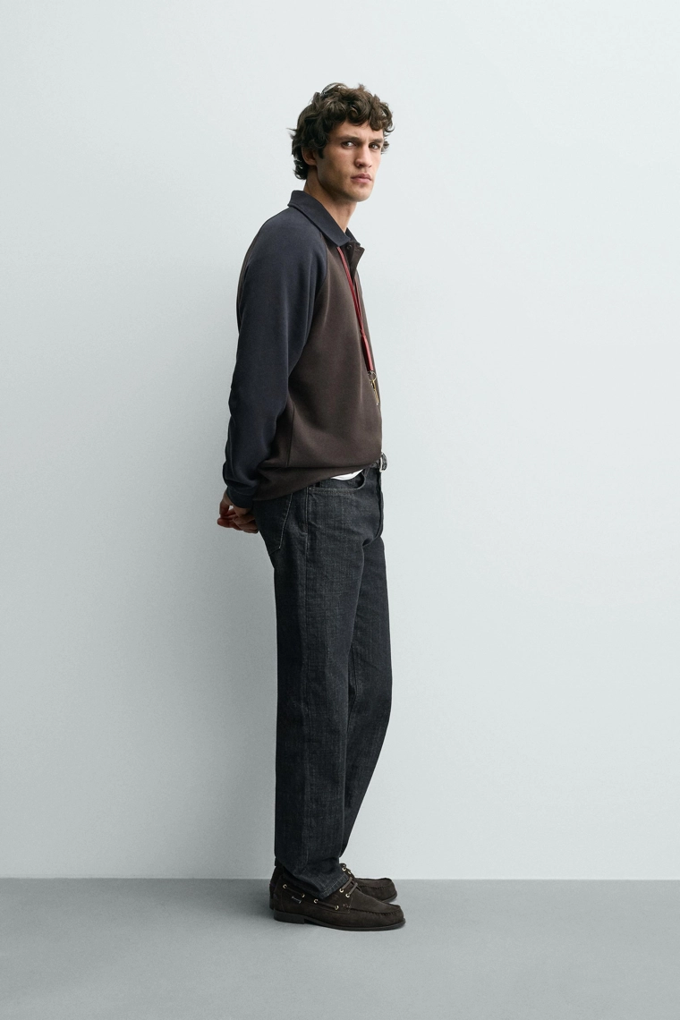 ПОЛО В СТИЛЕ КОЛОР-БЛОК С РУКАВАМИ РЕГЛАН