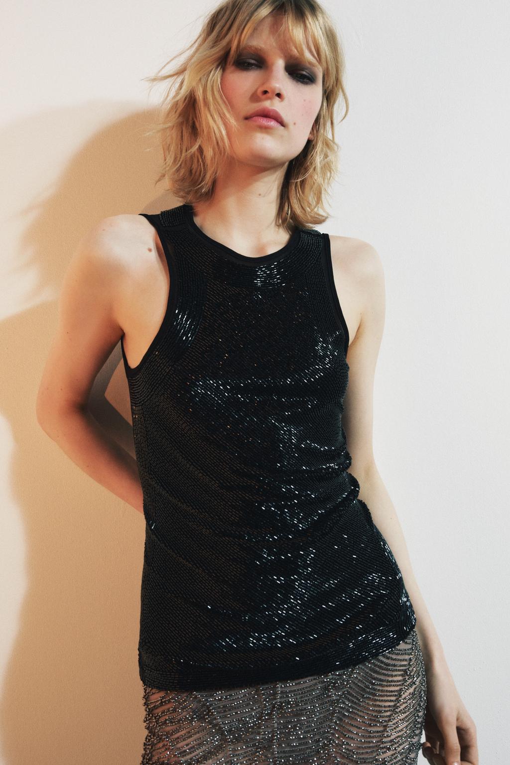 ТОП КОМБИНИРОВАННЫЙ С БУСИНАМИ