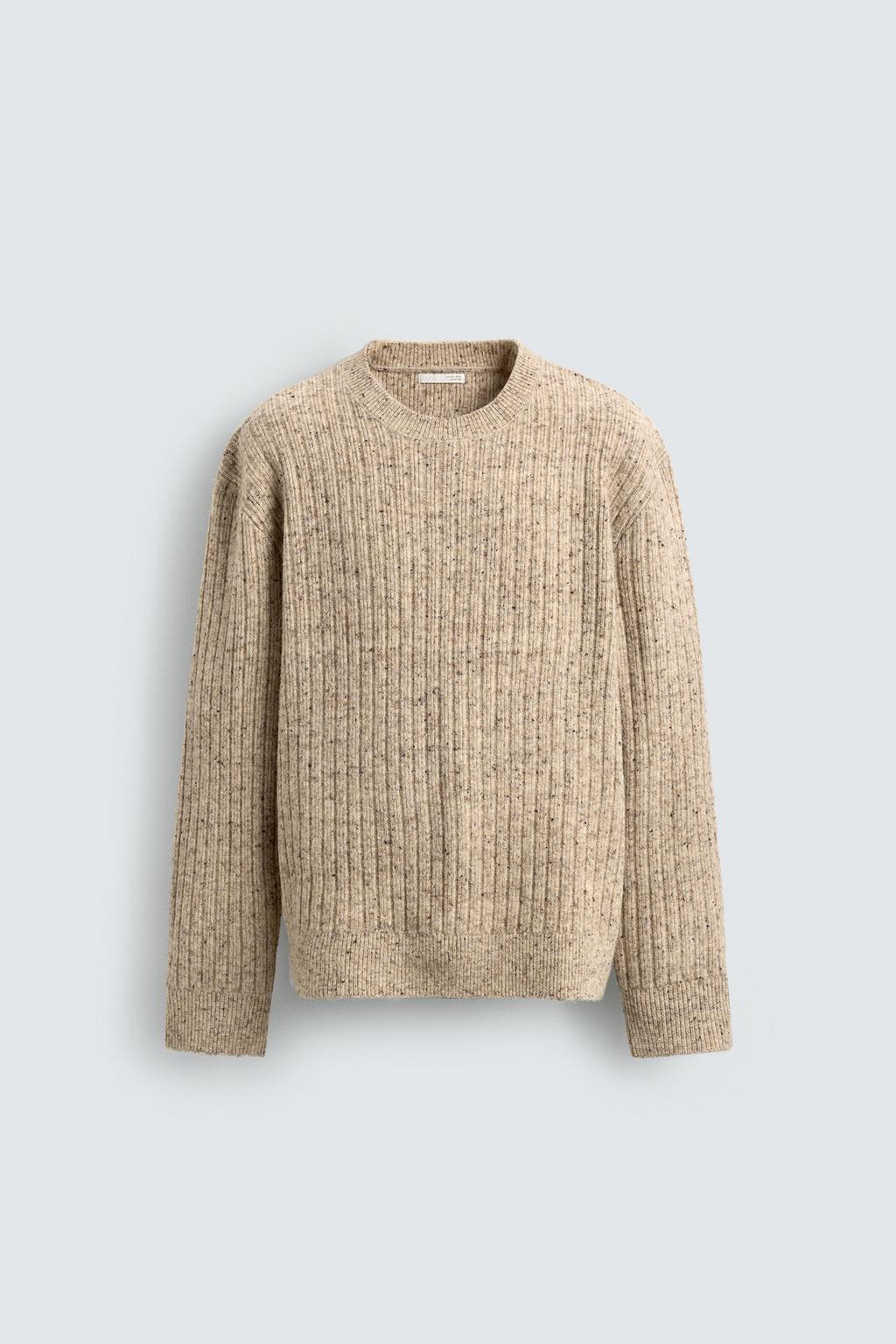 СВИТЕР В РУБЧИК С ПУГОВИЦАМИ