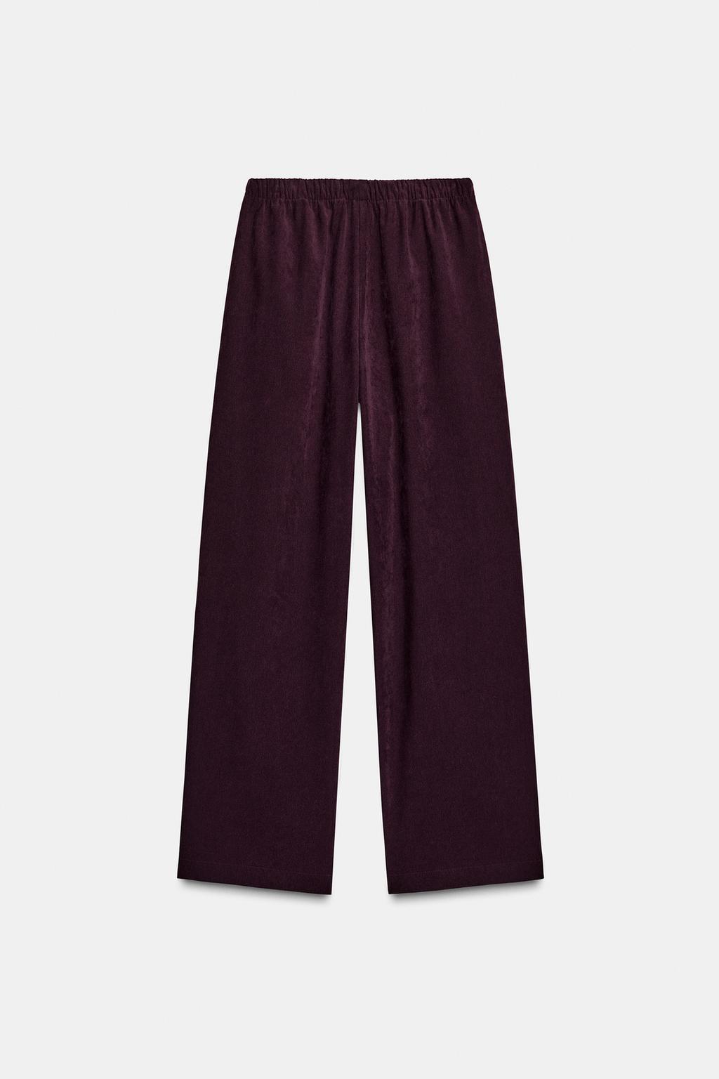 ШИРОКИЕ БРЮКИ С ЭЛАСТИЧНЫМ ПОЯСОМ