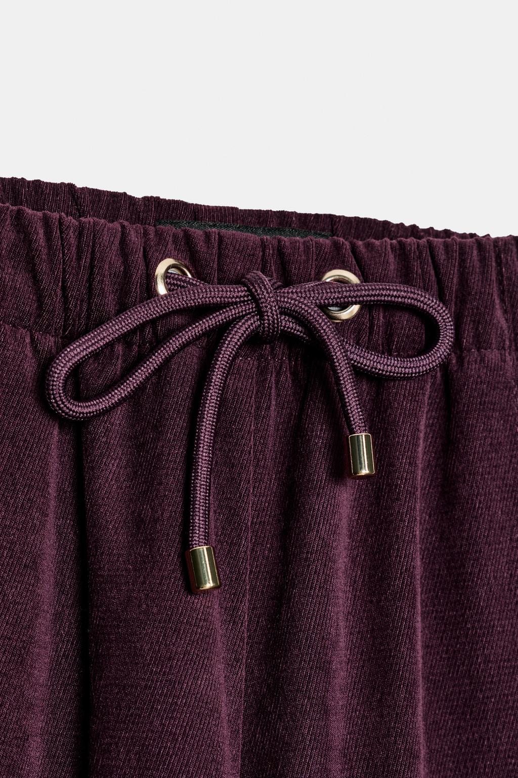 ШИРОКИЕ БРЮКИ С ЭЛАСТИЧНЫМ ПОЯСОМ