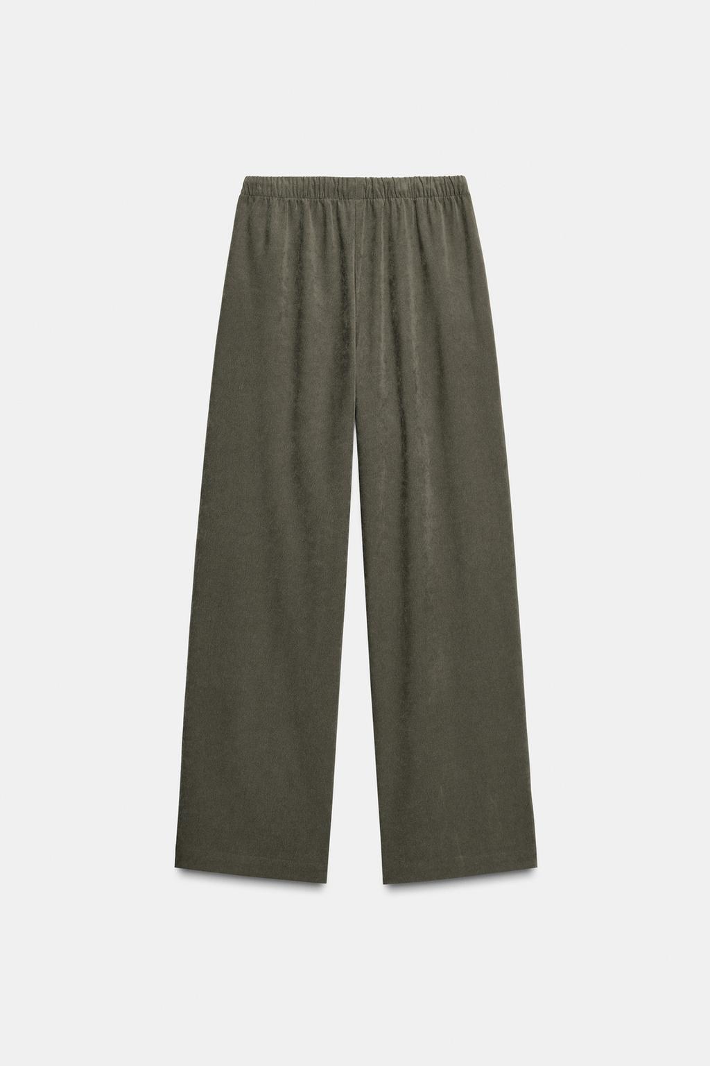 ШИРОКИЕ БРЮКИ С ЭЛАСТИЧНЫМ ПОЯСОМ