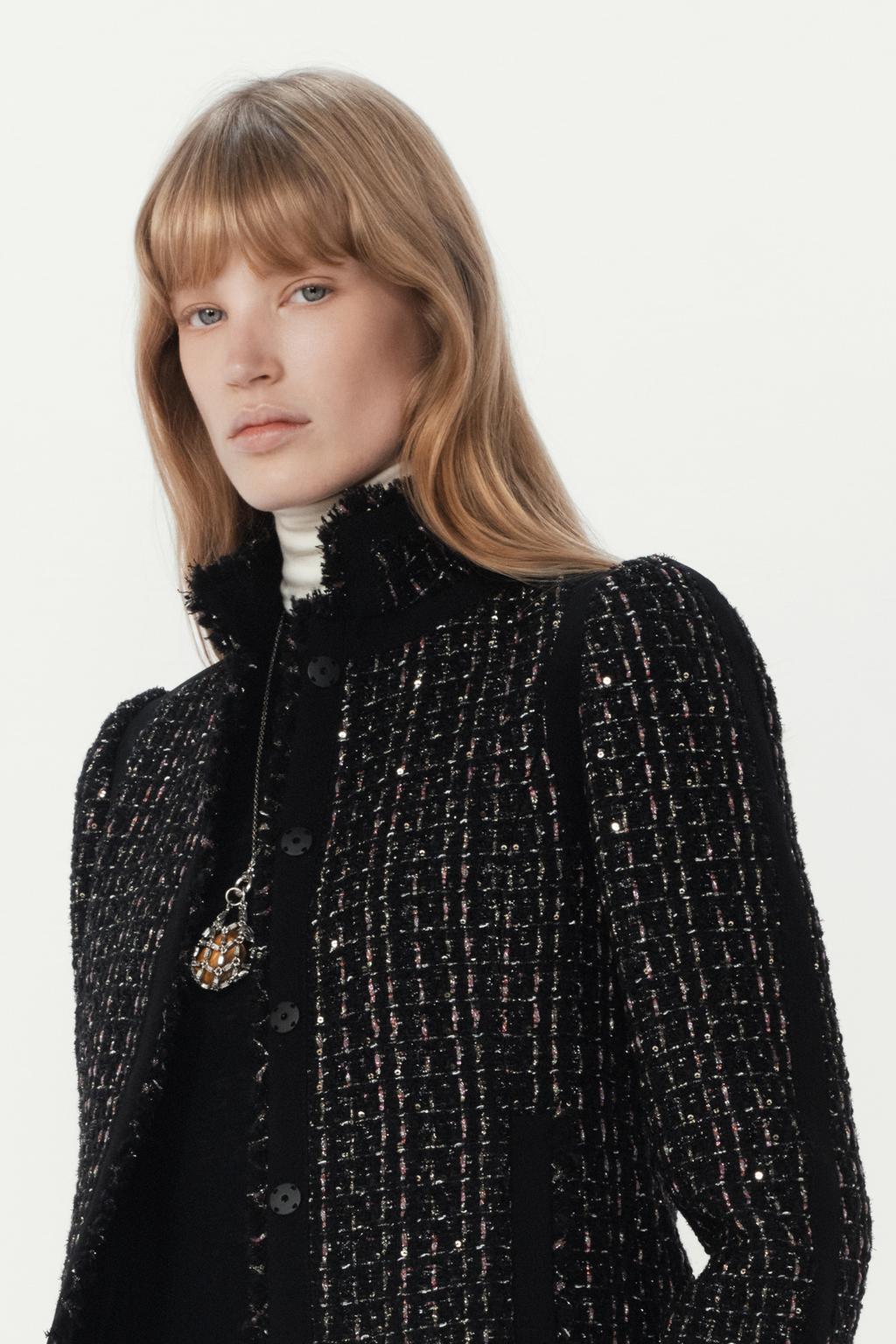 КОМБИНИРОВАННЫЙ ЖАКЕТ С ШЕРСТЬЮ — THE ITEM ZARA WOMAN