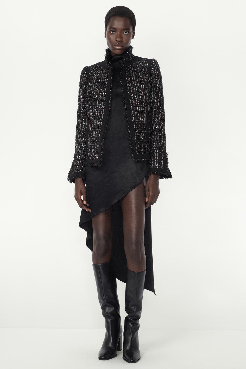 КОМБИНИРОВАННЫЙ ЖАКЕТ С ШЕРСТЬЮ — THE ITEM ZARA WOMAN