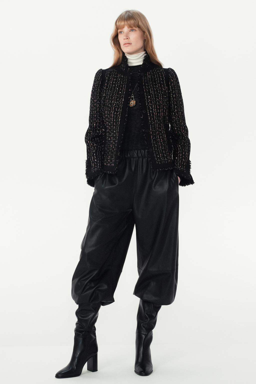 КОМБИНИРОВАННЫЙ ЖАКЕТ С ШЕРСТЬЮ — THE ITEM ZARA WOMAN