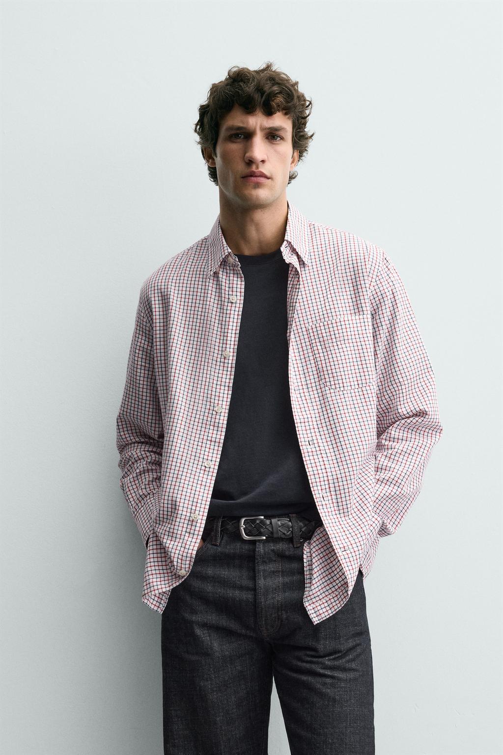 РУБАШКА В КЛЕТКУ С КАРМАНОМ