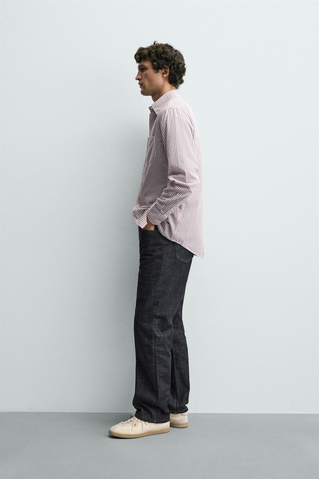 РУБАШКА В КЛЕТКУ С КАРМАНОМ