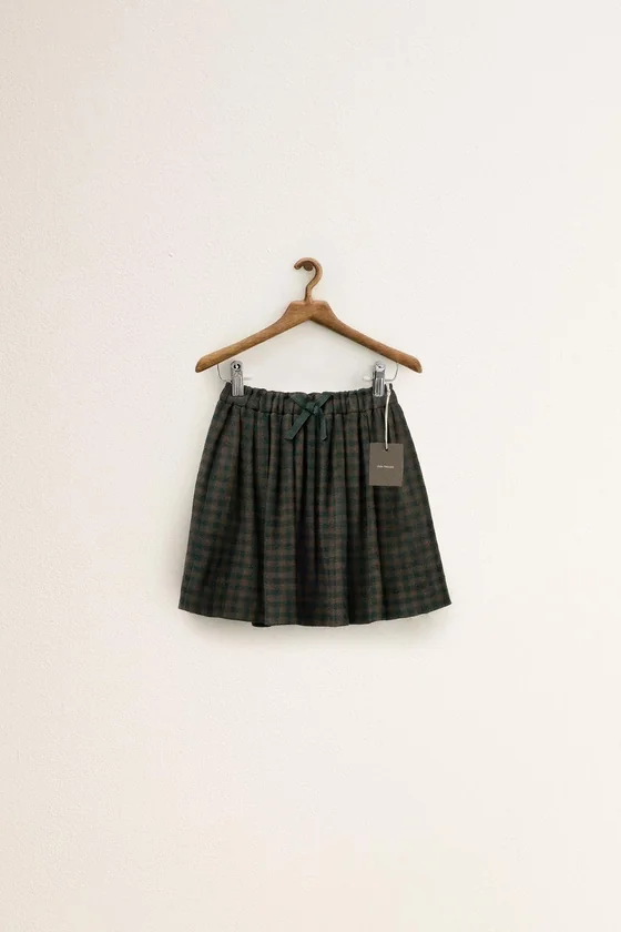 ZARA TIMELESS — ЮБКА В КЛЕТКУ ИЗ СМЕСОВОЙ ШЕРСТИ