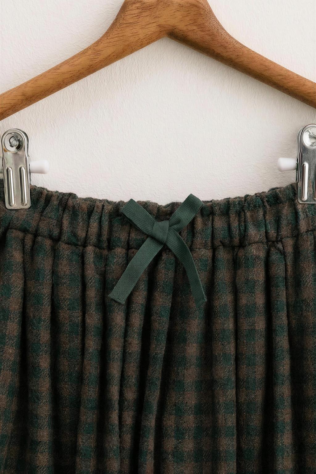 ZARA TIMELESS — ЮБКА В КЛЕТКУ ИЗ СМЕСОВОЙ ШЕРСТИ