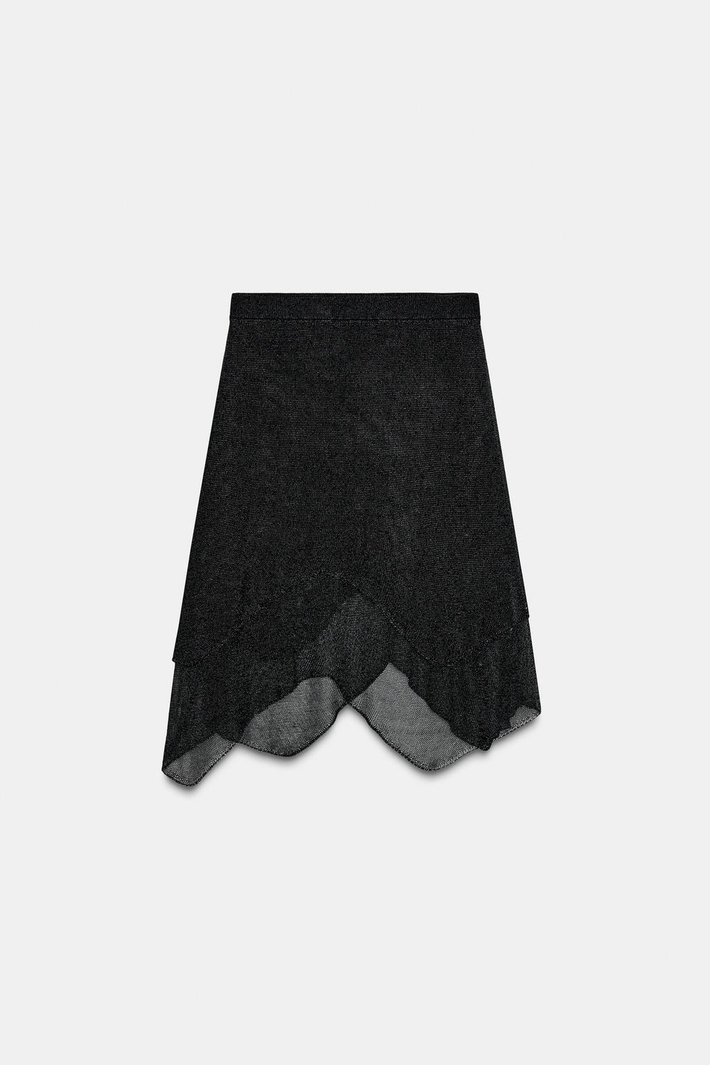 МЕТАЛЛИЗИРОВАННАЯ ТРИКОТАЖНАЯ ЮБКА