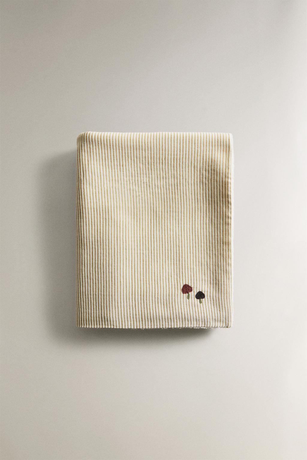 Полосатое муслиновое детское полотенце для ванны