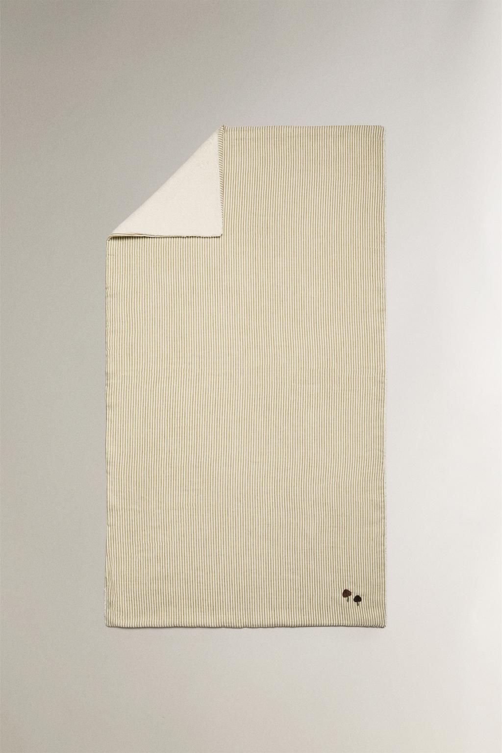 Полосатое муслиновое детское полотенце для ванны