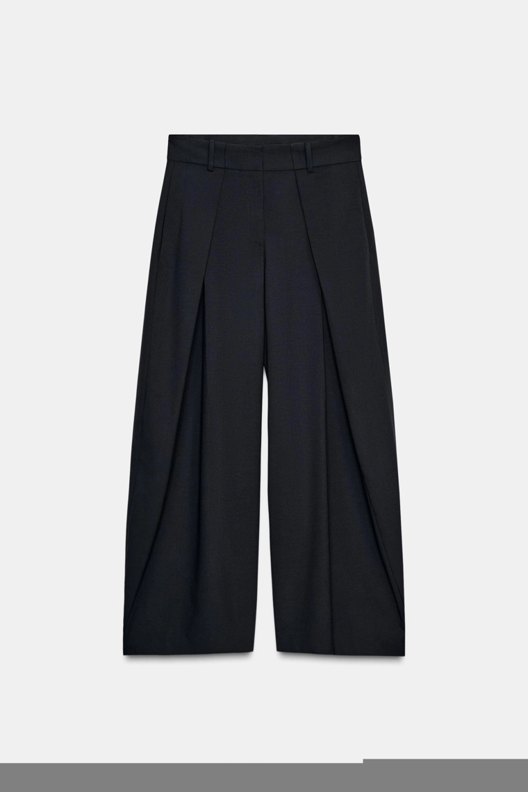 ШИРОКИЕ БРЮКИ С ЗАЩИПАМИ — ZW COLLECTION