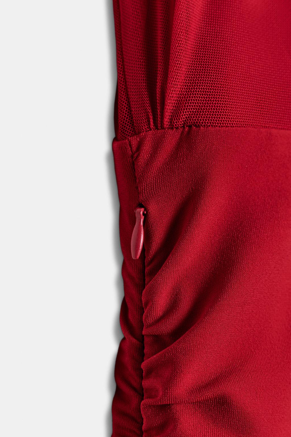 КОРОТКОЕ КОМБИНИРОВАННОЕ ПЛАТЬЕ ИЗ СЕТЧАТОЙ ТКАНИ