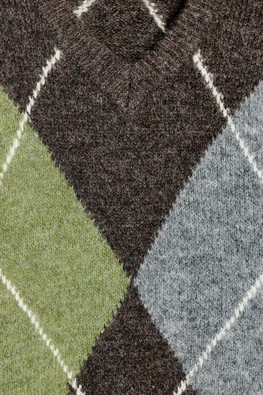 СВИТЕР С УЗОРОМ «РОМБЫ»