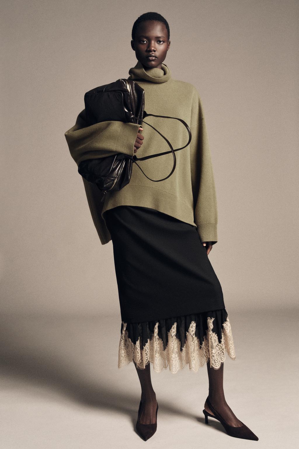 СВИТЕР ОВЕРСАЙЗ ИЗ 95% ШЕРСТИ