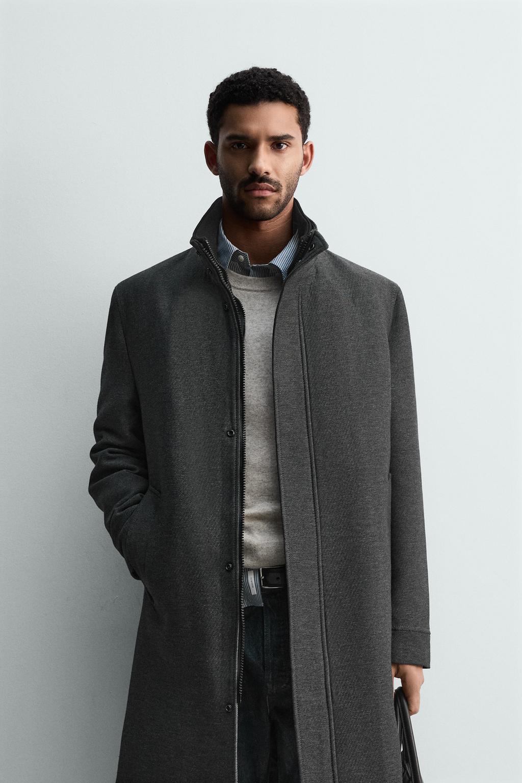 ПАЛЬТО СО СЪЕМНЫМ ВОРОТНИКОМ