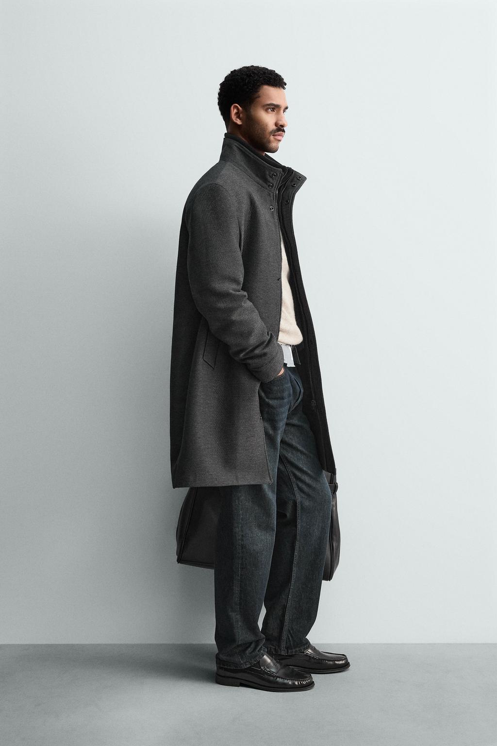 ПАЛЬТО СО СЪЕМНЫМ ВОРОТНИКОМ