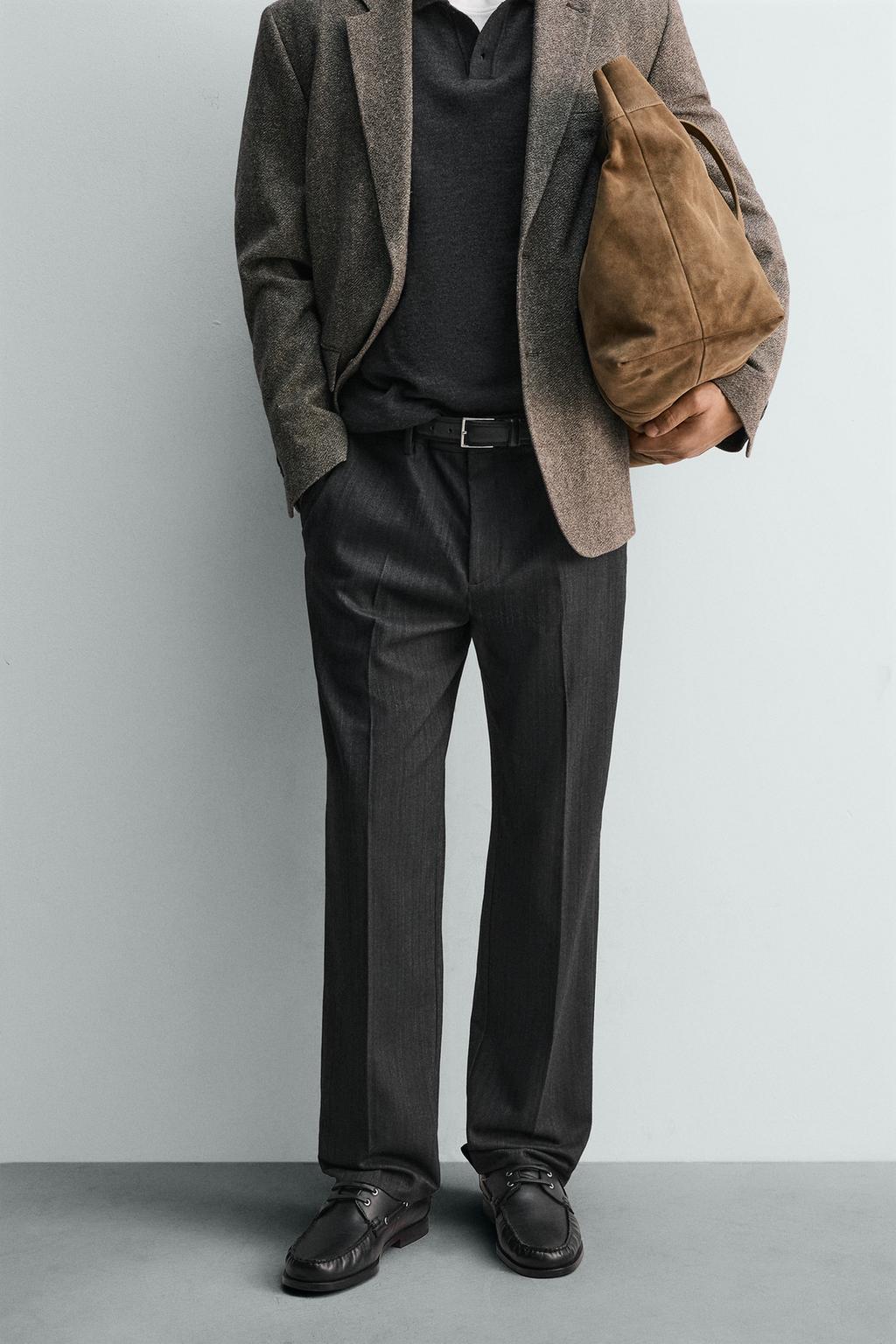 БРЮКИ ИЗ ФЛАНЕЛИ В ЕЛОЧКУ