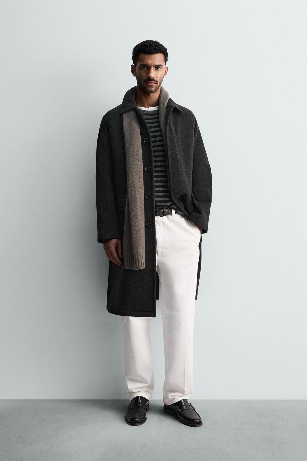 ШЕРСТЯНОЕ ПАЛЬТО С КАРМАНАМИ