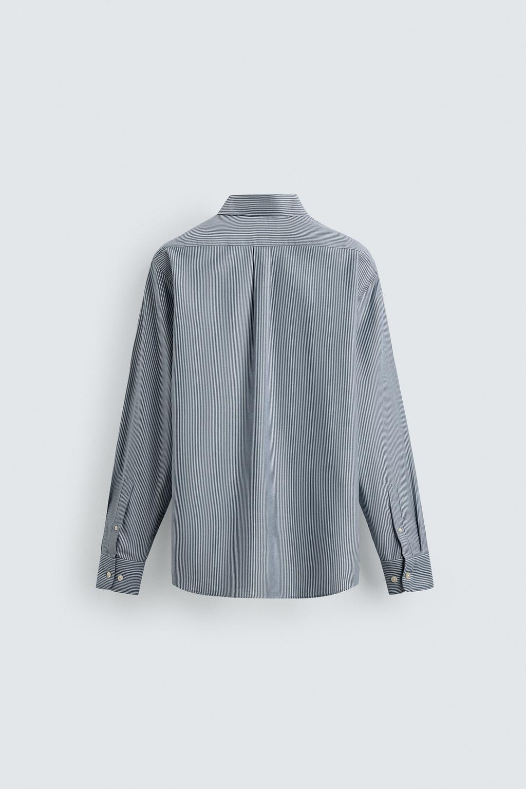 РУБАШКА В ПОЛОСКУ С КАРМАНОМ