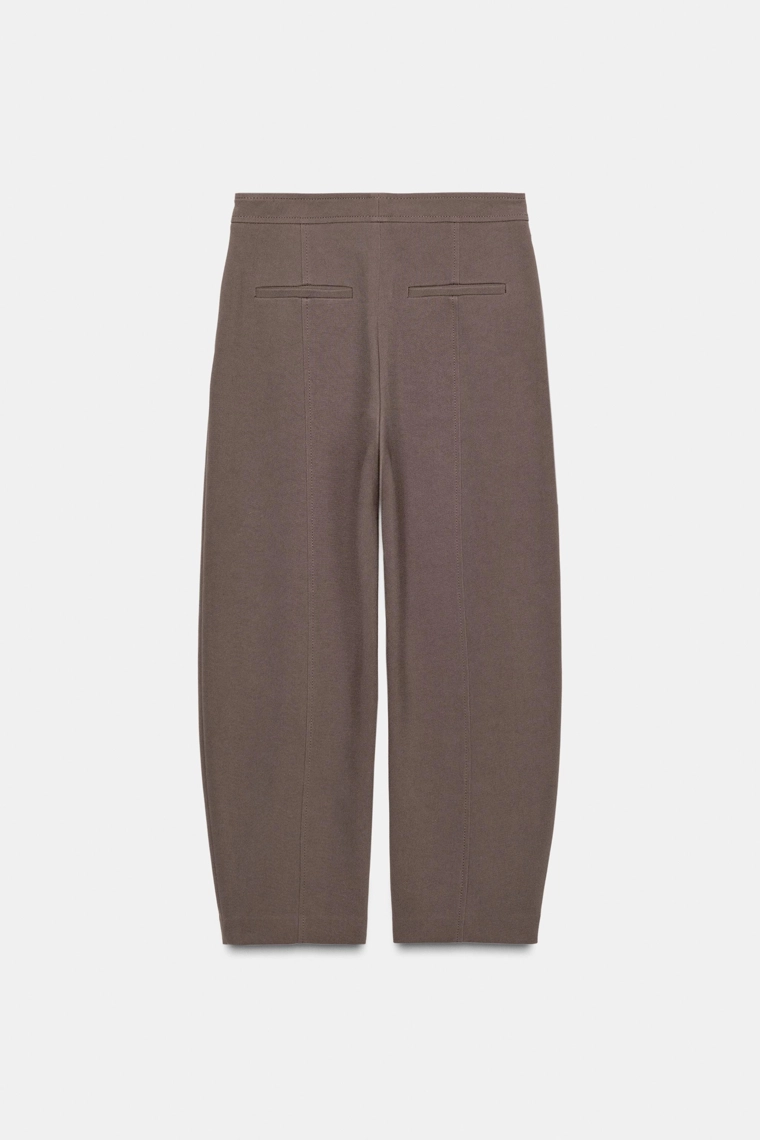 БРЮКИ CARROT FIT С МОЛНИЕЙ