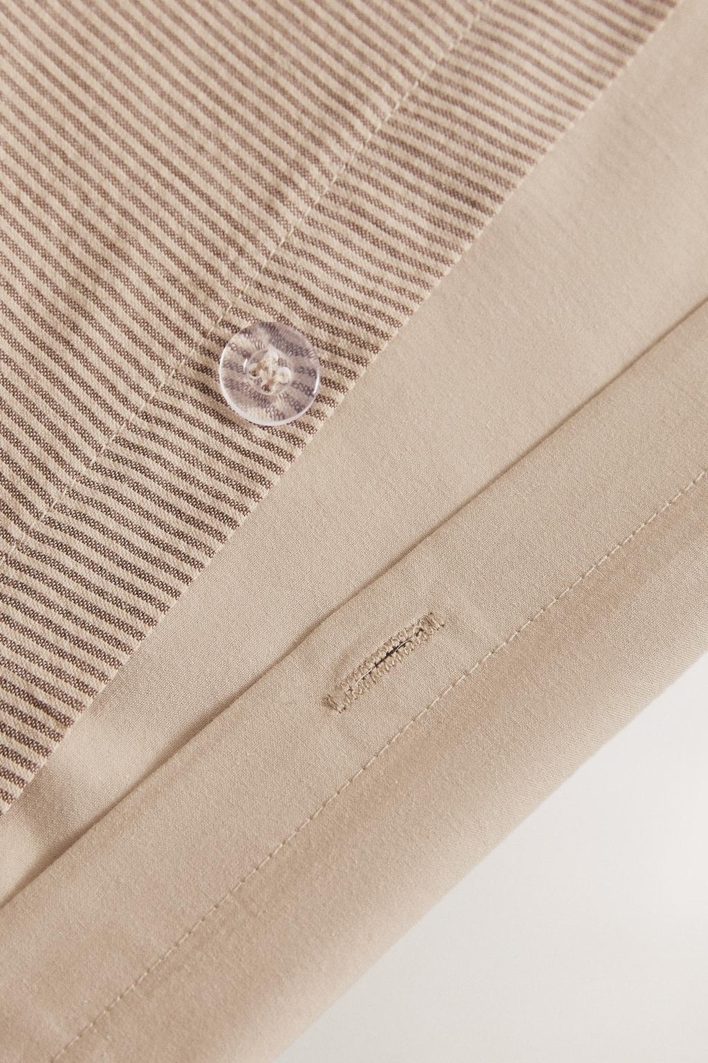 Рубашка-поло с полосатым сизокеровым узором