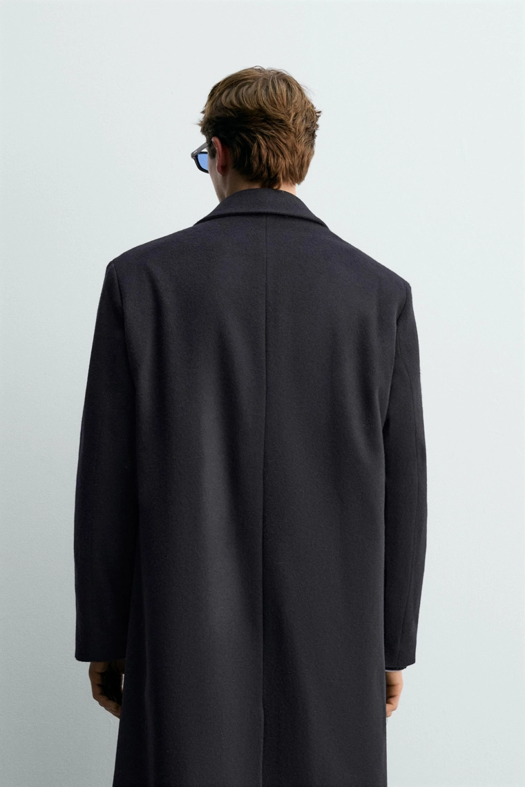 ДВУБОРТНОЕ ПАЛЬТО ИЗ СМЕСОВОЙ ШЕРСТИ AARON LEVINE X ZARA